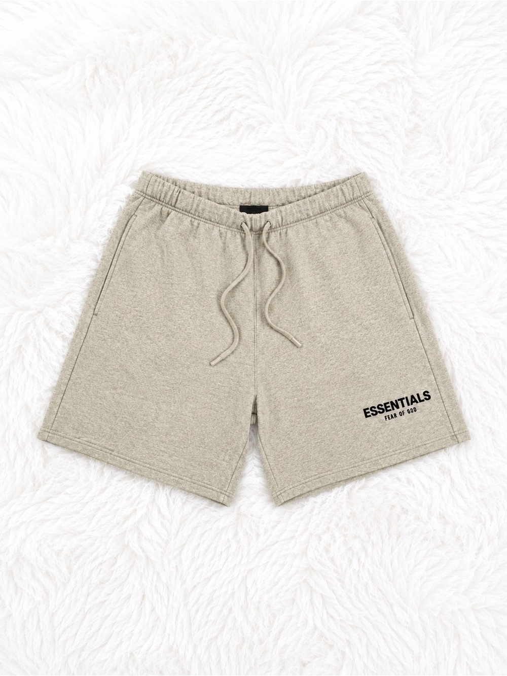 ESSENTIALS Men's Sandstone Terry Athletic Shorts